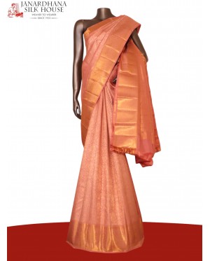 Pure Handloom Gold Silver Kanj..