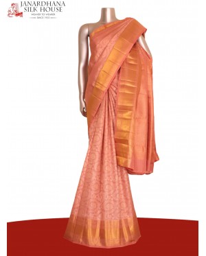 Pure Handloom Gold Silver Kanj..