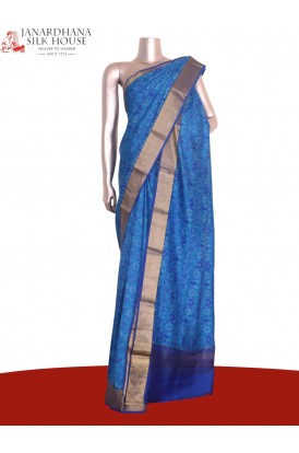 Floral Pure Printed Silk Saree..