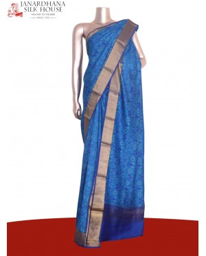 Floral Pure Printed Silk Saree..
