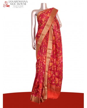 Floral Pure Printed Silk Saree..