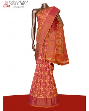 Pure Handloom Patola Ikat Silk..