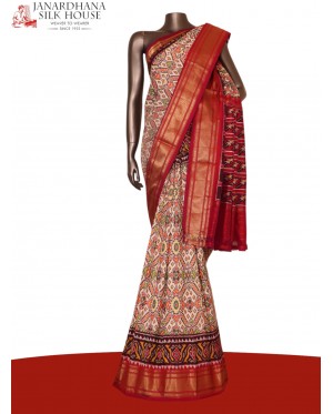 Pure Handloom Patola Ikat Silk..