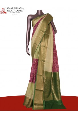 Pure Contrast Mysore Crepe Sil..