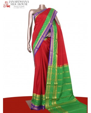 Pure Contrast Mysore Crepe Sil..