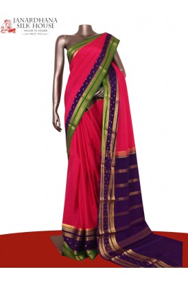 Pure Contrast Mysore Crepe Sil..