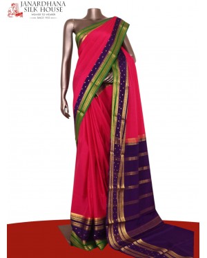 Pure Contrast Mysore Crepe Sil..
