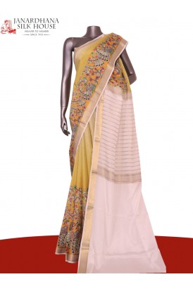 Pure Contrast Mysore Crepe Sil..