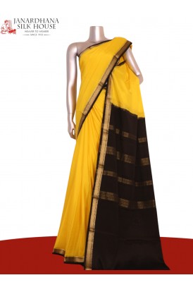 Pure Contrast Mysore Crepe Sil..