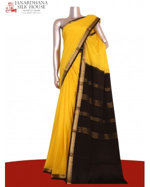 Pure Contrast Mysore Crepe Sil..