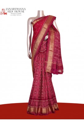 Pure Handloom Patola Ikat Silk..