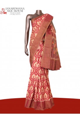 Pure Handloom Patola Ikat Silk..