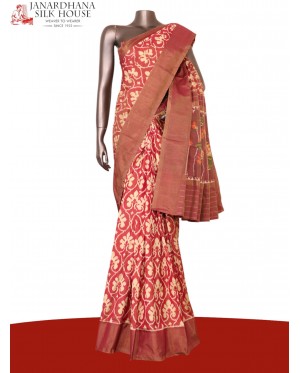 Pure Handloom Patola Ikat Silk..