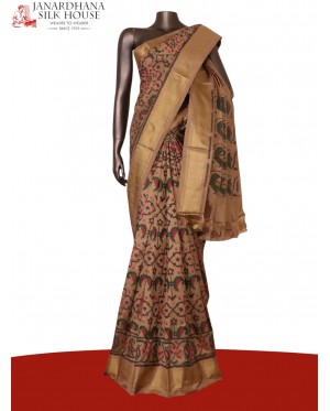 Pure Handloom Patola Ikat Silk..