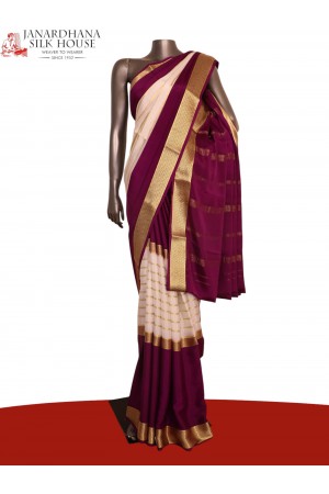 Pure Mysore Crepe Silk Saree