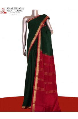 Pure Contrast Mysore Crepe Sil..