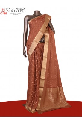 Pure Jacquard Butta Mysore Cre..