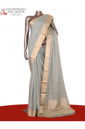 Pure Jacquard Butta Mysore Cre..