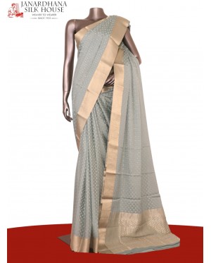 Pure Jacquard Butta Mysore Cre..