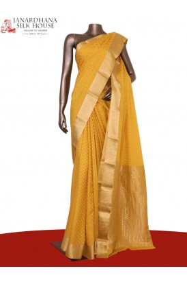 Pure Jacquard Butta Mysore Cre..