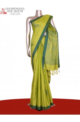 Exclusive Handloom Thread Weave Soft Silk Saree