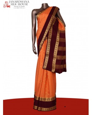 Pure Mysore Crepe Silk Saree..