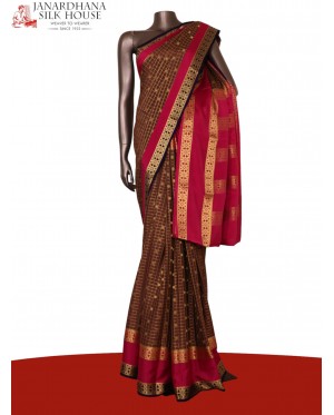 Pure Mysore Crepe Silk Saree..