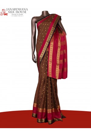 Pure Mysore Crepe Silk Saree