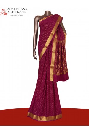 Pure Mysore Crepe Silk Saree