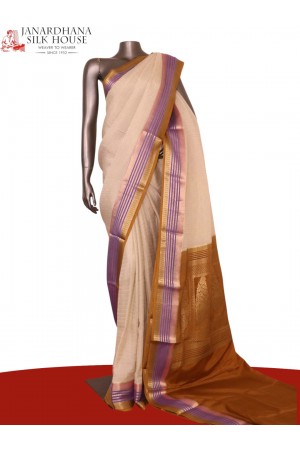 Pure Mysore Crepe Silk Saree