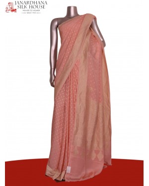 Pure Handloom Zari Butta Banar..