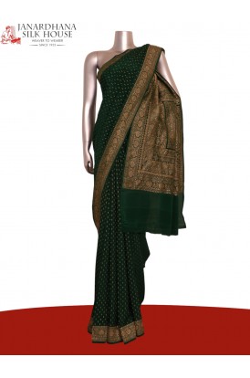 Pure Handloom Zari Butta Banar..