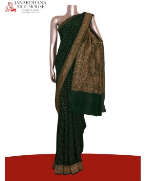 Pure Handloom Zari Butta Banar..