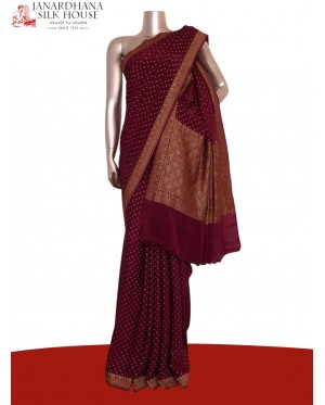Pure Handloom Zari Butta Banar..