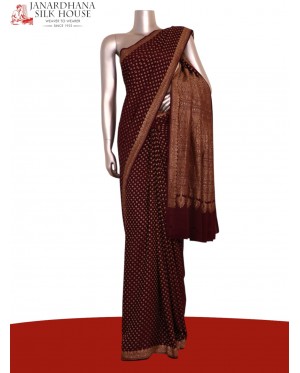 Pure Handloom Zari Butta Banar..