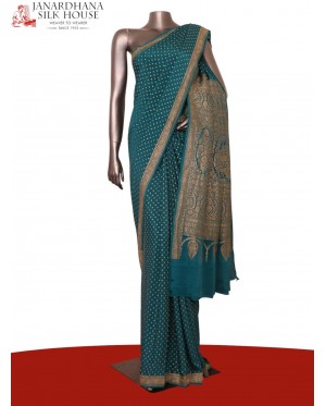 Pure Handloom Zari Butta Banar..