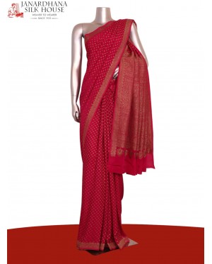 Pure Handloom Zari Butta Banar..