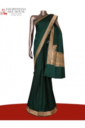 Satin Banarasi Pure Silk Saree..