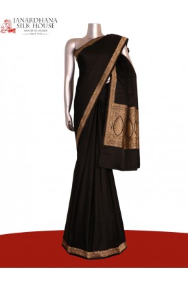 Satin Banarasi Pure Silk Saree..