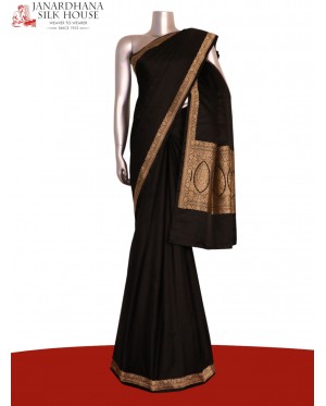 Satin Banarasi Pure Silk Saree..