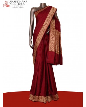 Satin Banarasi Pure Silk Saree..