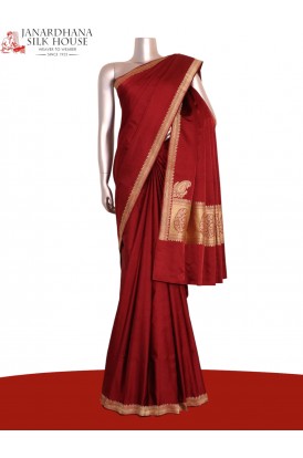 Satin Banarasi Pure Silk Saree..