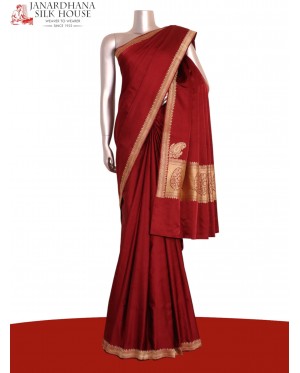 Satin Banarasi Pure Silk Saree..
