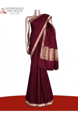 Satin Banarasi Pure Silk Saree..