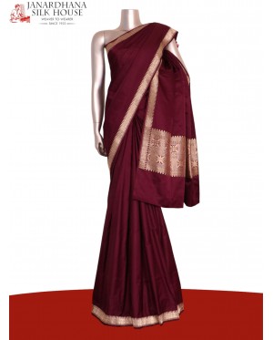 Satin Banarasi Pure Silk Saree..