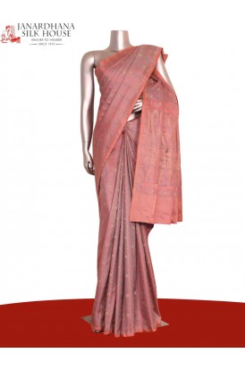 Exquisite Handloom Jamawar Tan..