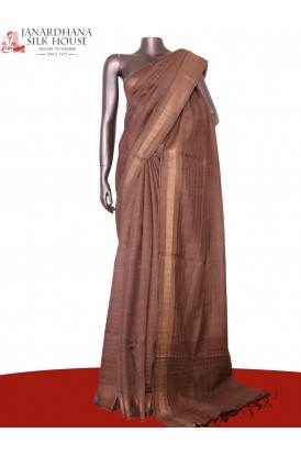 Handloom Pure Tussar Silk Sare..