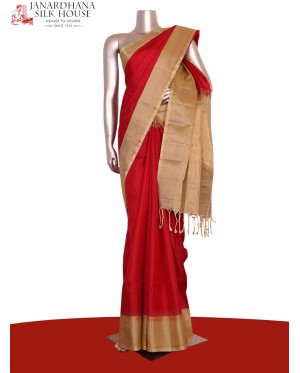 Designer Handloom Soft Silk Sa..
