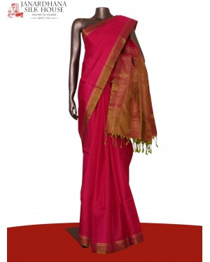 Designer Handloom Soft Silk Sa..