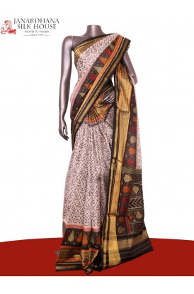 Pure Handloom Patola Ikat Silk Saree